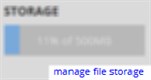 File Storage Meter magnified manage link